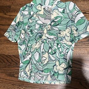 Shein Green Floral Women's Top